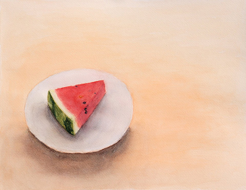 『 スイカ / 水彩画 』